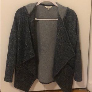 Hooded BB Dakota open front cardigan